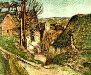 den hangdes hus Paul Cezanne